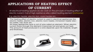 Electric current and its effect