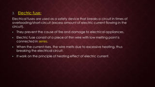 Electric current and its effect