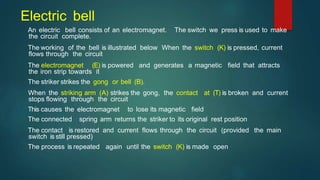 Electric current and its effect