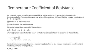 Electric current and ohms law | PPTX