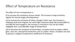 Electric current and ohms law | PPTX