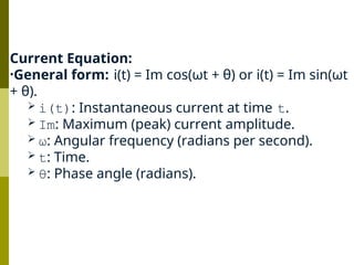 Electric Current fundamentals for both mechanical and electrical ...