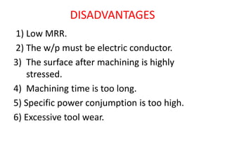 Electric discharge machining (edm) | PPTX