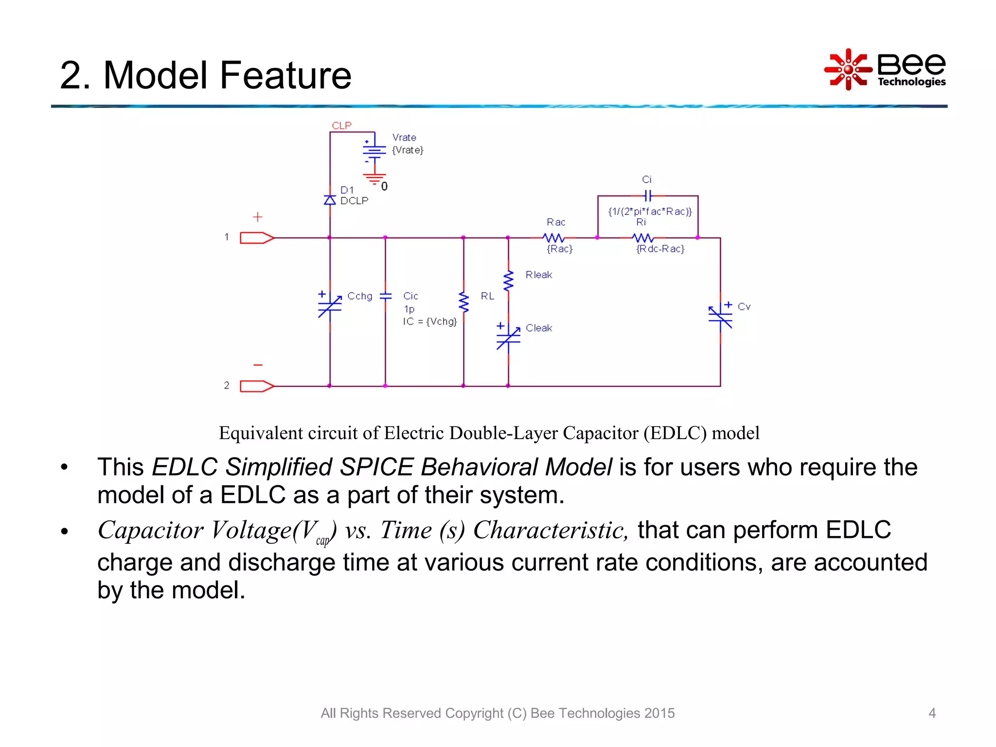Electric Double-Layer Capacitor(EDLC) of Simple Model using PSpice | PPT