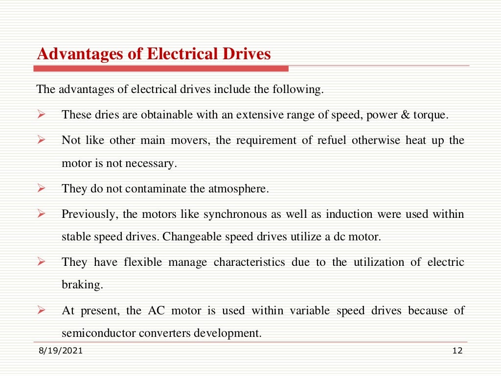 Electric Drives and Controls Unit 1 Introduction
