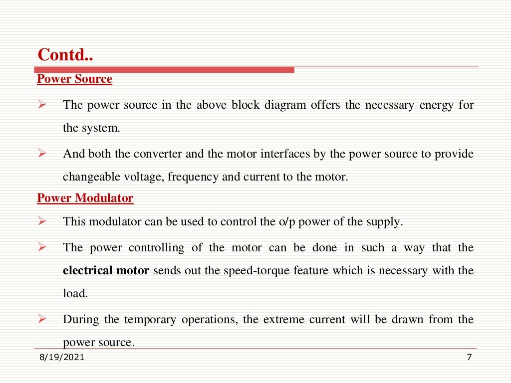 Electric Drives and Controls Unit 1 Introduction