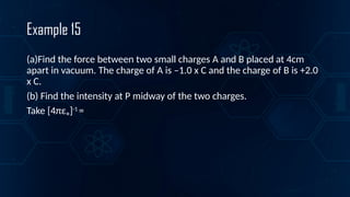 Electric field intensity Electricity Partt5.pptx