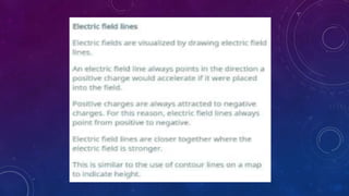 Electric fields and forces
