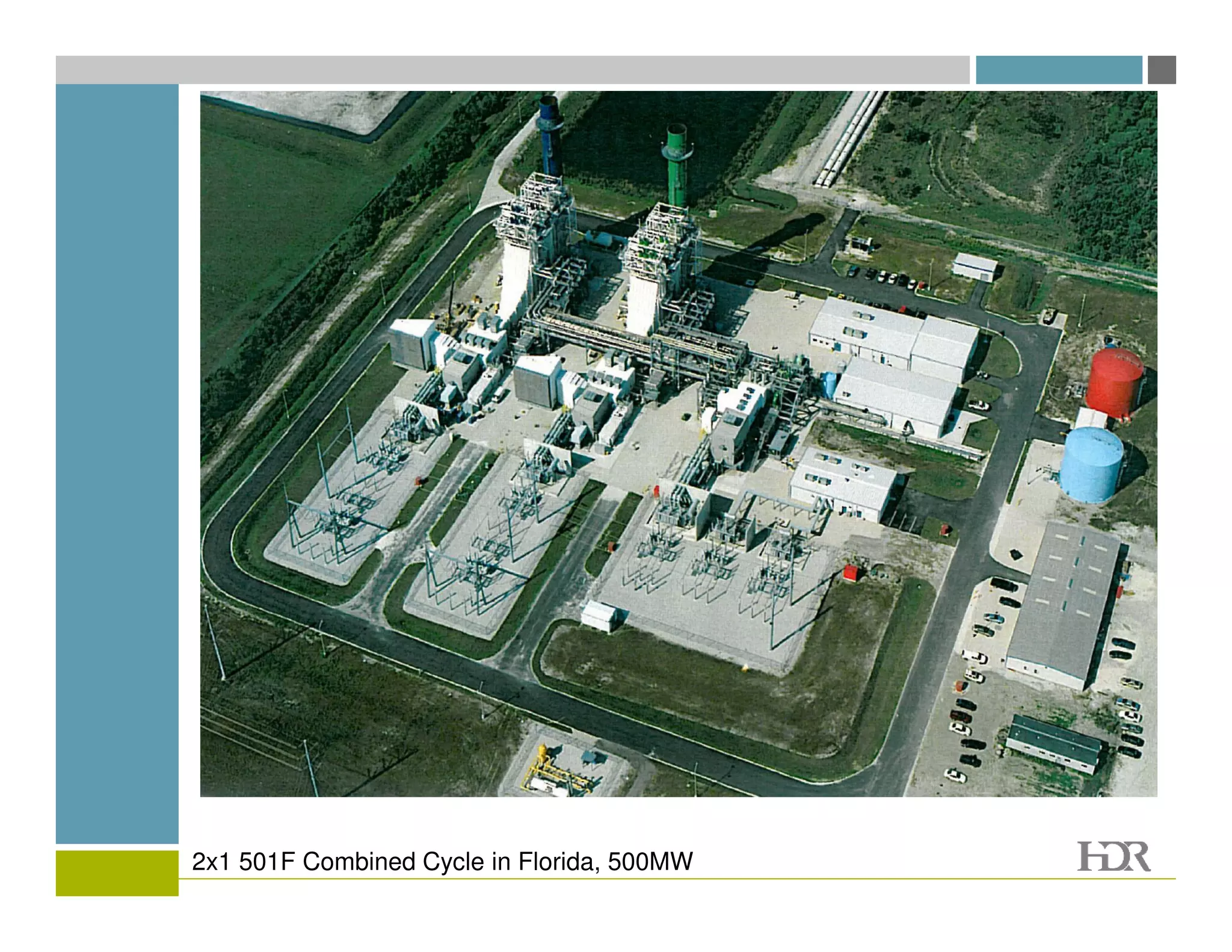 2x1 501F Combined Cycle in Florida, 500MW
 
