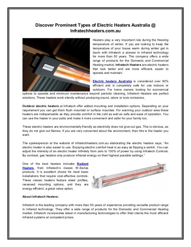Electric Heaters Australia