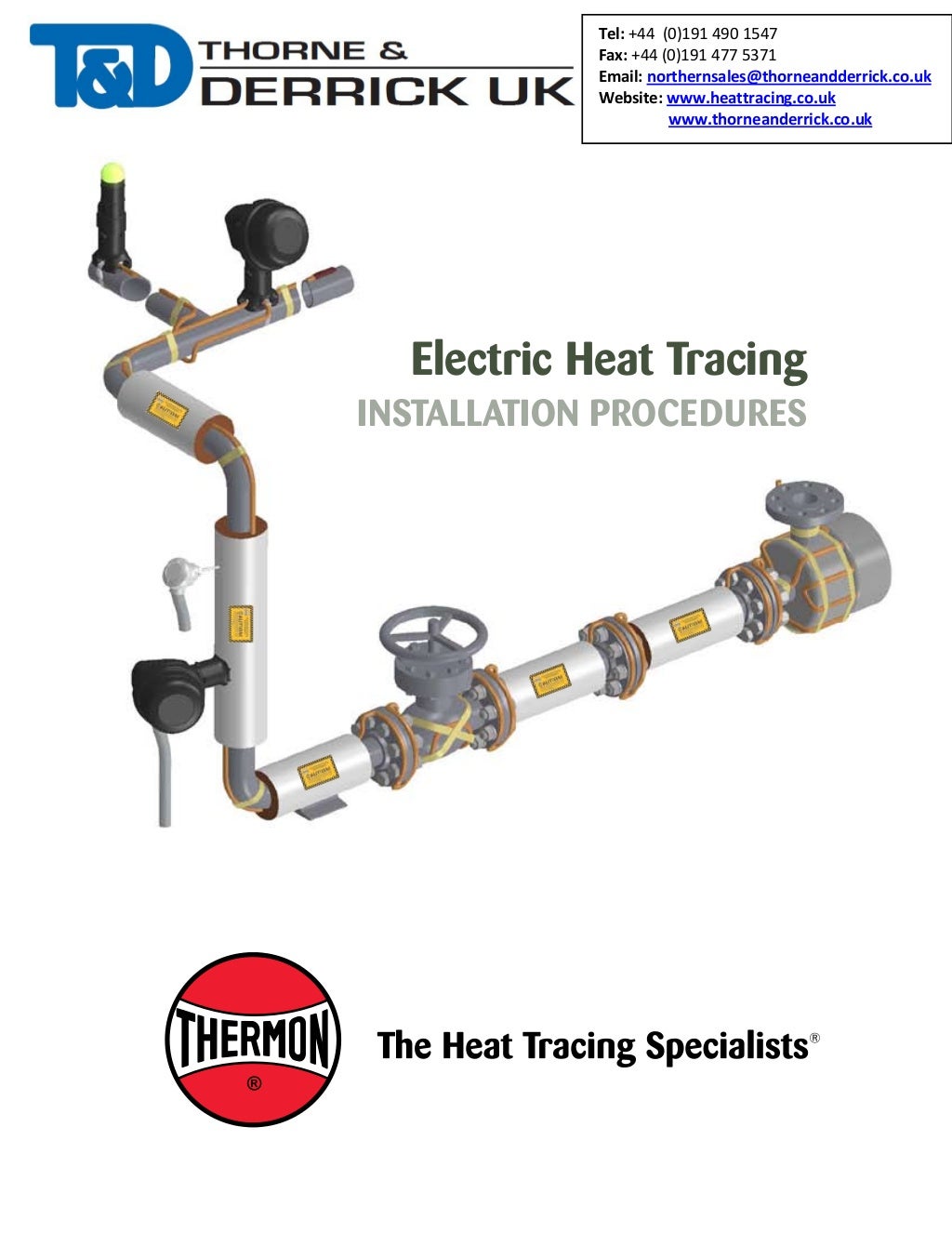 Electric Heat Tracing Installation Procedures (Thermon Cables)