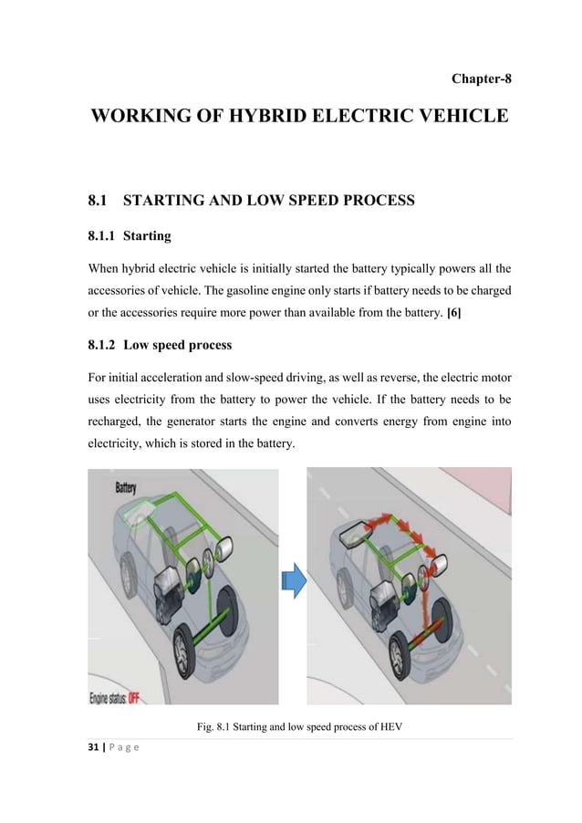 Electric hybrid vehicle Seminar Report