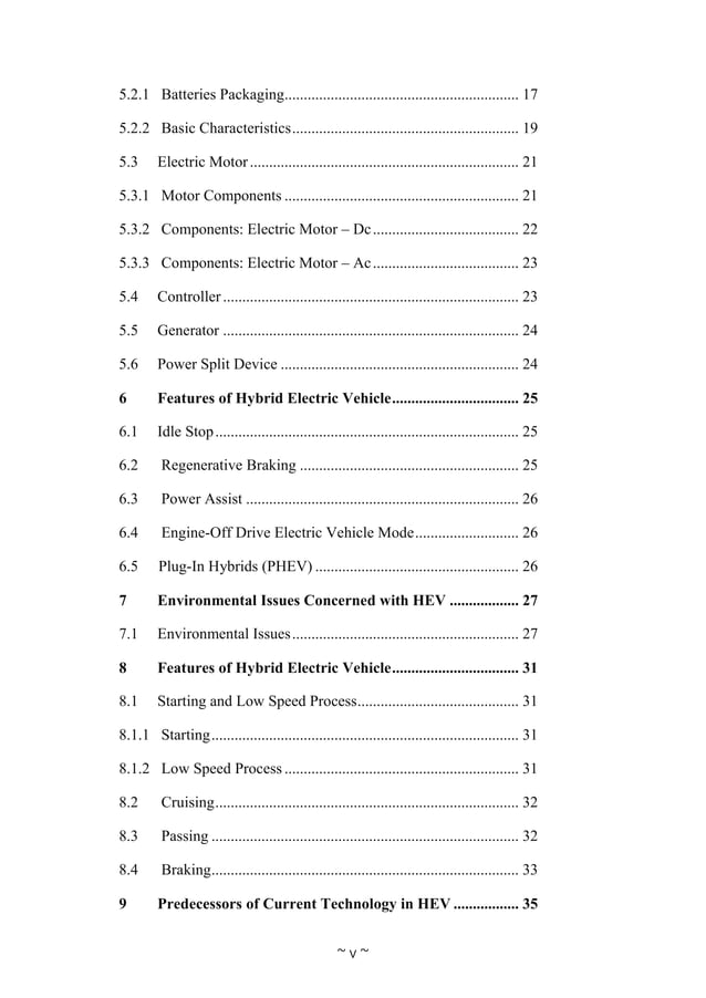 Electric hybrid vehicle Seminar Report