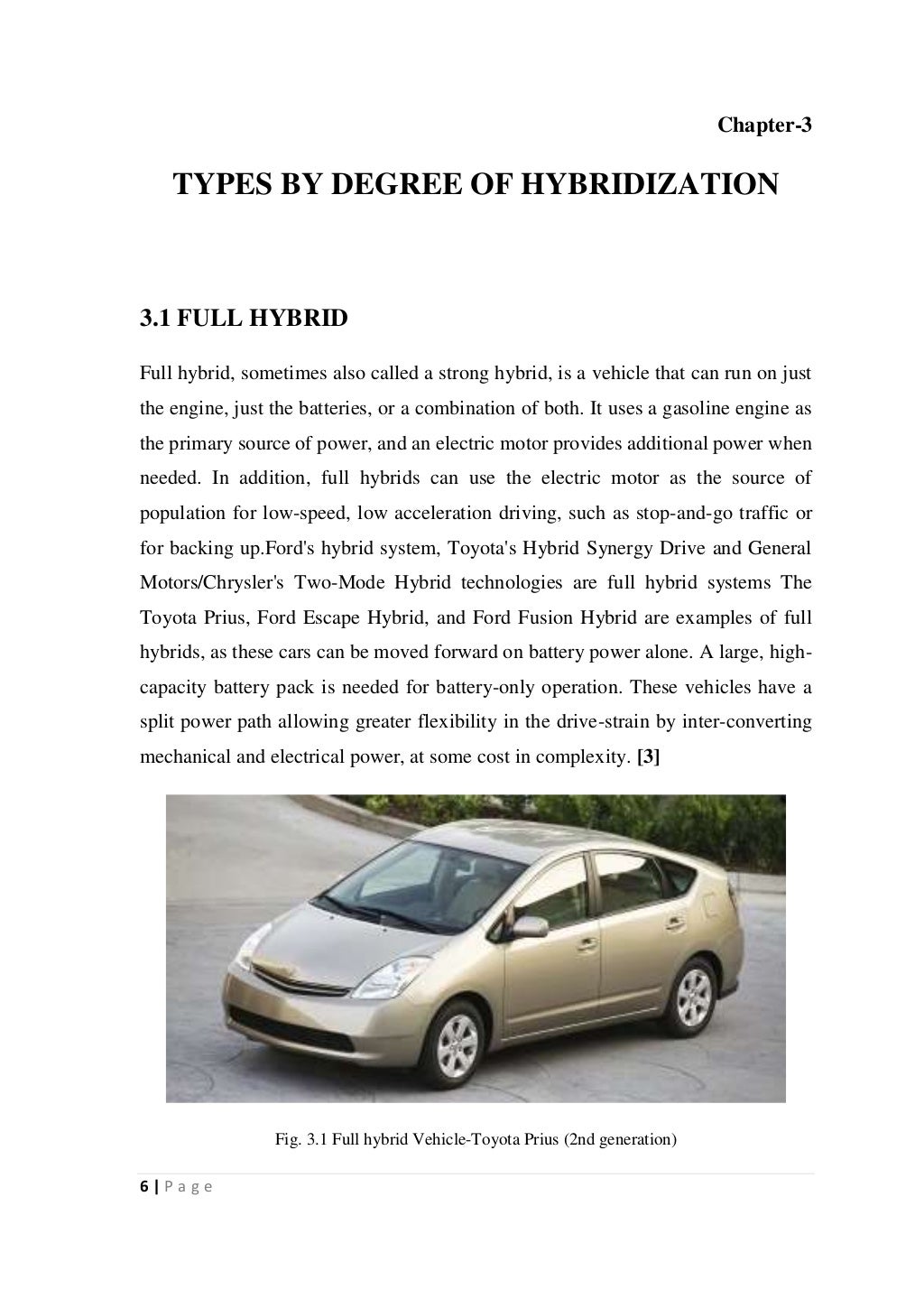 Electric hybrid vehicle Seminar Report