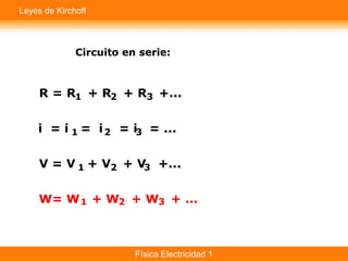 Leyes de Kirchoff




                    Física Electricidad 1
 