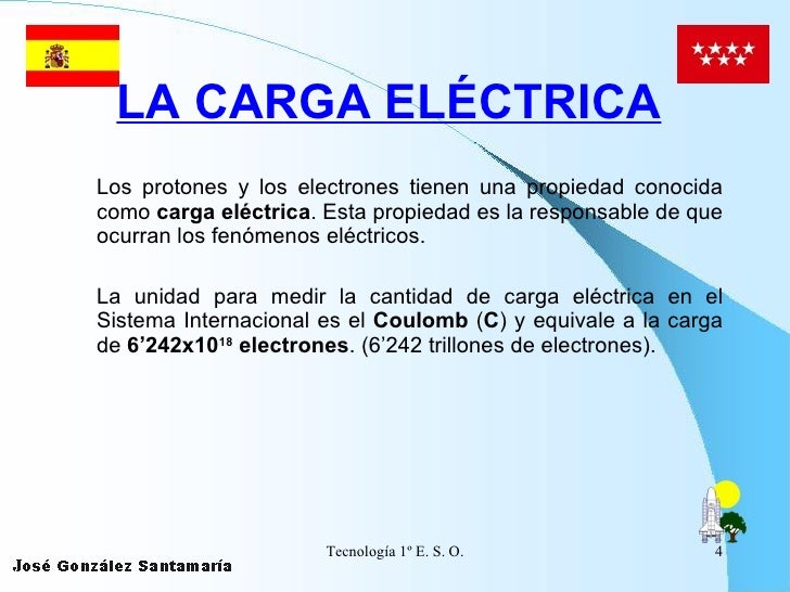 LA CARGA ELÉCTRICA   <ul><li>Los protones y los electrones tienen una propiedad conocida como  carga eléctrica . Esta prop...