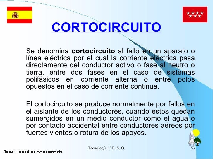CORTOCIRCUITO <ul><li>Se denomina  cortocircuito  al fallo en un aparato o línea eléctrica por el cual la corriente eléctr...