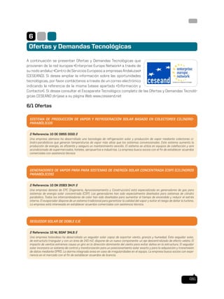 Technology Monitoring Report: Thermosolar energy / Estudio de Vigilancia Tecnologica: Electricidad Termosolar