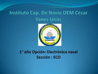 1° año Opción: Electrónica naval
         Sección : ECO
 
