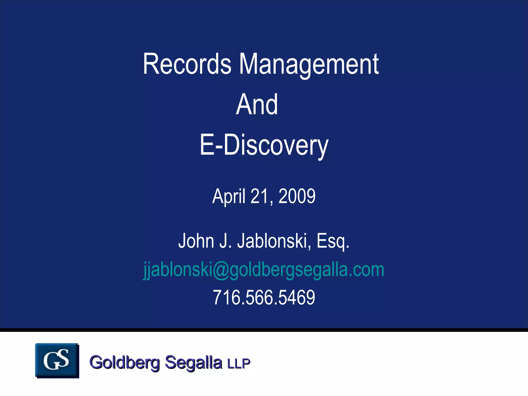 Electric Insurance RM and ESI PPT