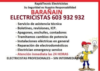 Electricistas Barañain 603 932 932