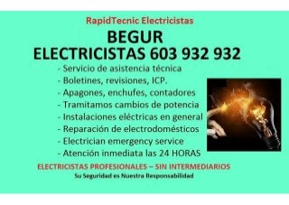 Electricistas Begur 603 932 932