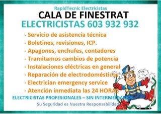 Electricistas Cala de Finestrat 603 932 932