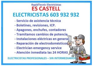 Electricistas Es Castell 603 932 932