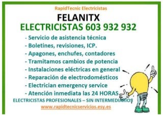 Electricistas Felanitx 603 932 932