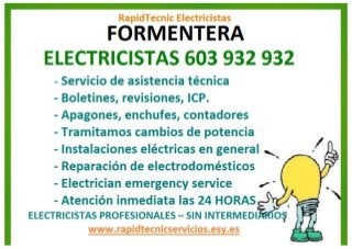 Electricistas Formentera 603 932 932
