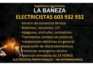 Electricistas La Bañeza 603 932 932