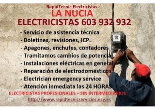 Electricistas La Nucia 603 932 932