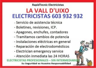 Electricistas La Vall de Uixo 603 932 932 barat