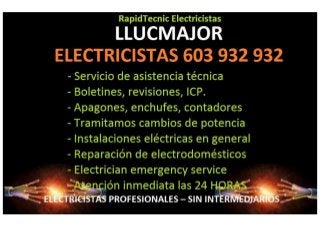 Electricistas Llucmajor 603 932 932