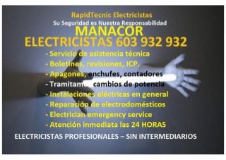 Electricistas Manacor 603 932 932