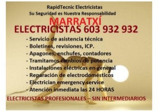 Electricistas Marratxi 603 932 932