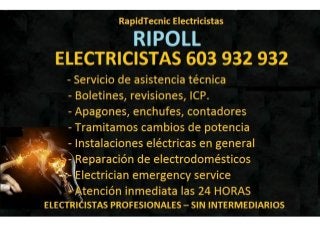 Electricistas Ripoll 603 932 932