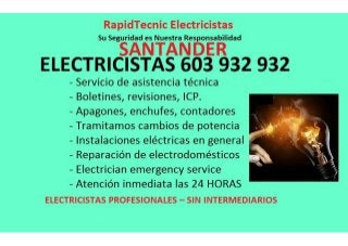 Electricistas Santander 603 932 932