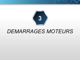 DEMARRAGES MOTEURS
3
 