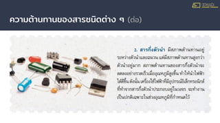 ความต้านทานของสารชนิดต่าง ๆ (ต่อ)
 