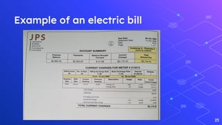 Example of an electric bill
25
 