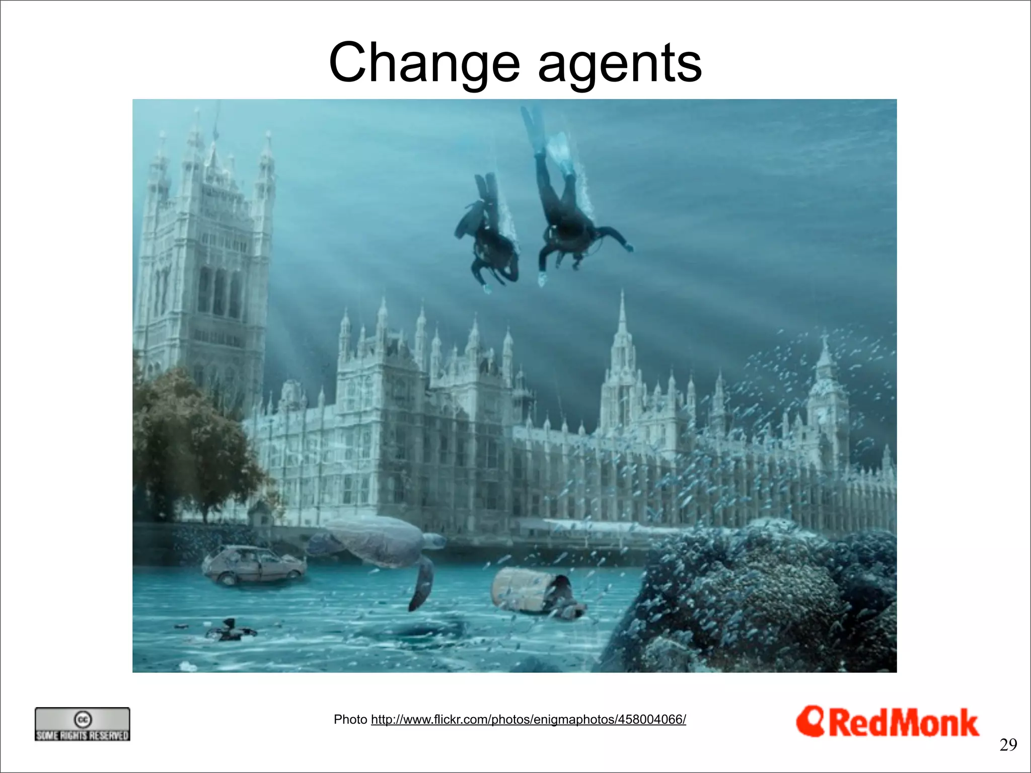 Change agents




Photo http://www.flickr.com/photos/enigmaphotos/458004066/

                                                             29
 