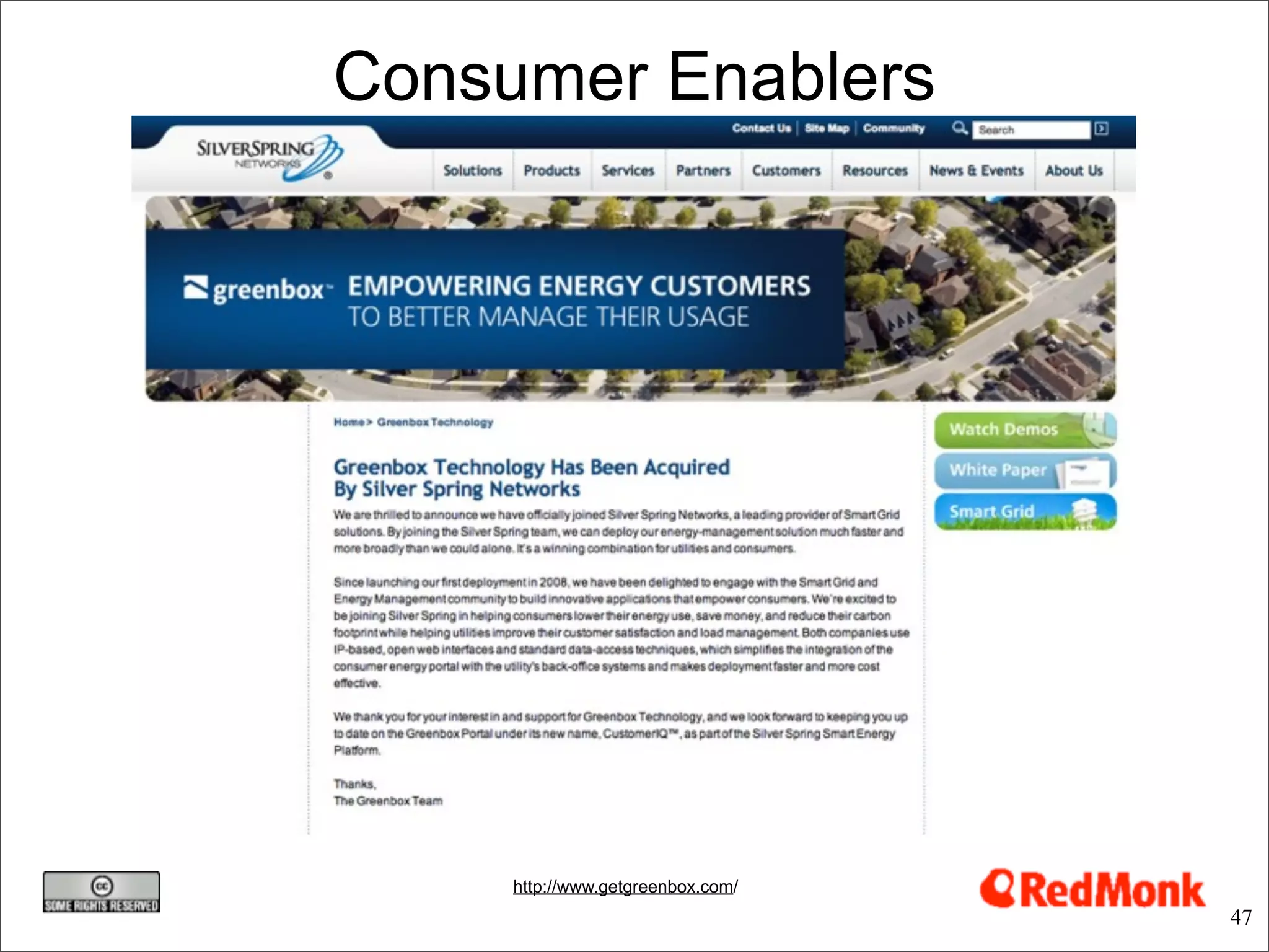 Consumer Enablers




     http://www.getgreenbox.com/
                                   47
 