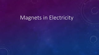 Magnets in Electricity
 