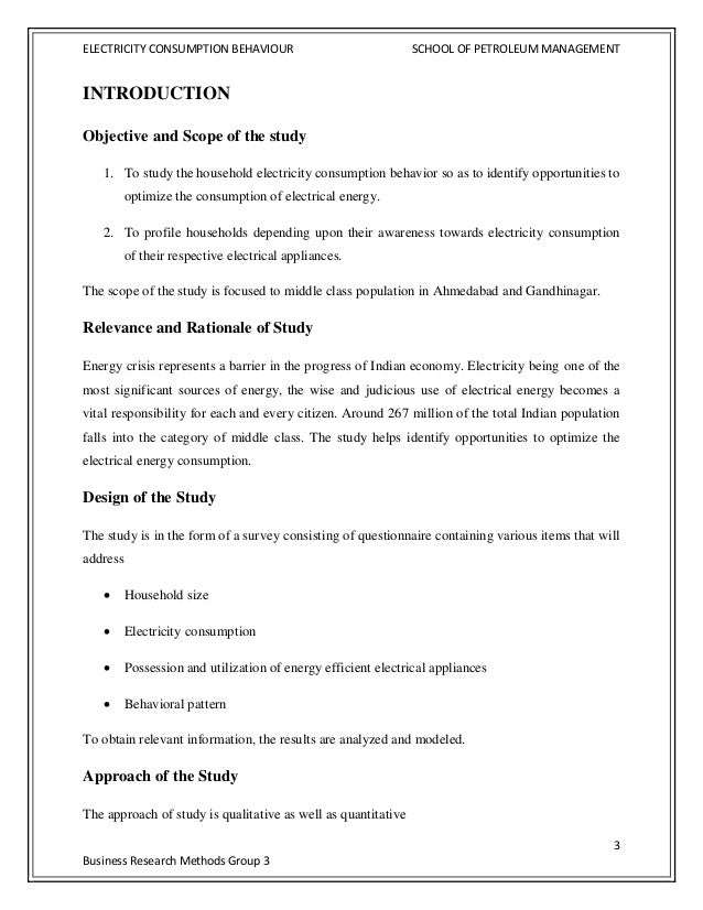 Electricity consumption project pdf