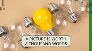 A PICTURE IS WORTH
A THOUSAND WORDS
 