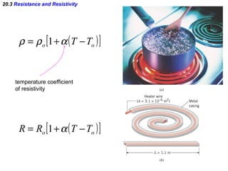 20.3  Resistance and Resistivity temperature coefficient  of resistivity 