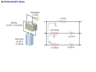 20.10  Kirchhoff’s Rules 