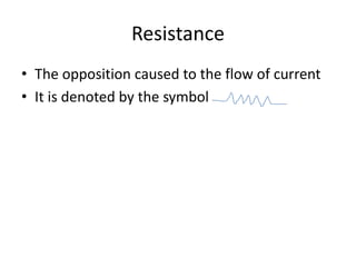 Resistance Sign Math Electricity | PPTX
