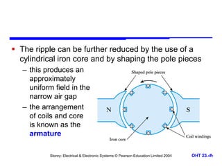 Power Generator Rotor Ripple Spring Electric motors and generators.ppt